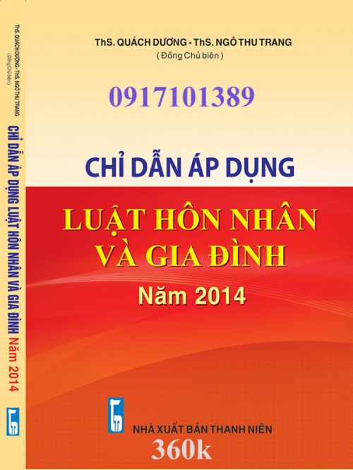 Chỉ dẫn áp dụng Luật Hôn nhân và gia đình năm 2014