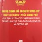 NGHỊ ĐỊNH 100/2019/NĐ-CP QUY ĐỊNH VỀ XỬ PHẠT VI PHẠM HÀNH CHÍNH TRONG LĨNH VỰC GIAO THÔNG ĐƯỜNG BỘ VÀ ĐƯỜNG SẮT