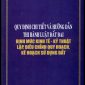 Quy định chi tiết và hướng dẫn thi hành Luật Đất đai – Định mức kinh tế - kỹ thuật lập, điều chỉnh quy hoạch, kế hoạch sử dụng đất