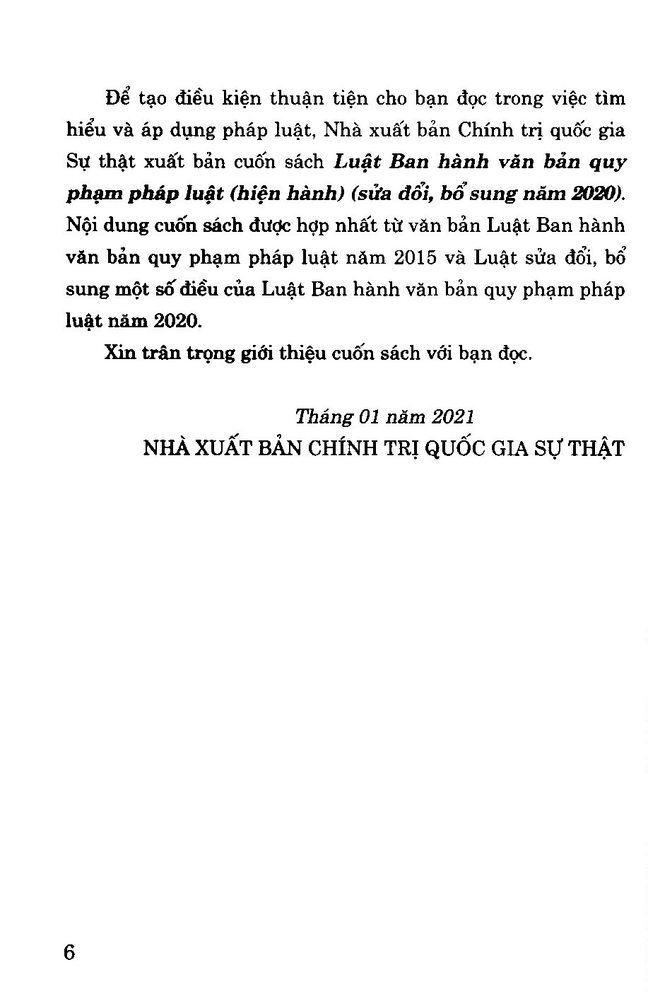 Luật Ban hành văn bản quy phạm pháp luật hiện hành (Sửa đổi bổ sung 2020)