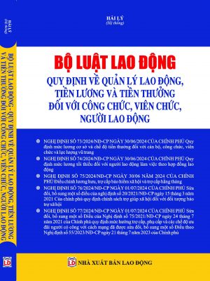 BỘ LUẬT LAO ĐỘNG - QUY ĐỊNH VỀ QUẢN LÝ LAO ĐỘNG, TIỀN LƯƠNG VÀ TIỀN THƯỞNG ĐỐI VỚI CÔNG CHỨC, VIÊN CHỨC, NGƯỜI LAO ĐỘNG